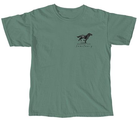 The RF logo tee!, a Light Green Comfort Colors Unisex Tee