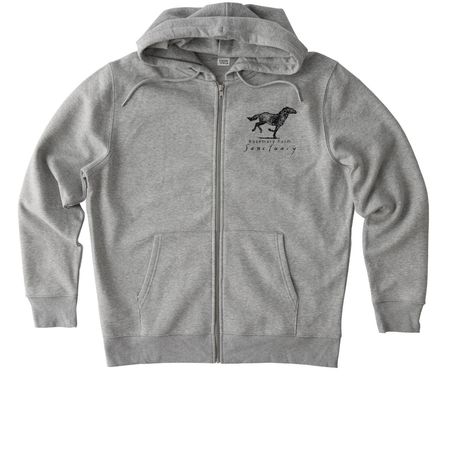 The RF logo tee!, a Heather Grey Stanley/Stella Unisex Cultivator 2.0 Zip Up Pullover Hoodie