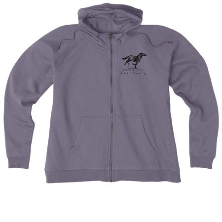 The RF logo tee!, a Cosmic Purple Allmade Women?s Organic CVC Zip-Up Hoodie