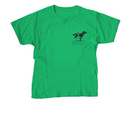 The RF logo tee!, a Irish Green Youth Unisex Tee
