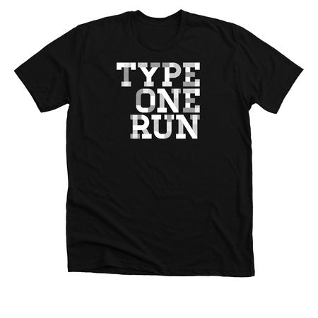 Type One Run Casual Shirt, a Solid Black Blend Premium Unisex Tee
