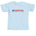 Splatter Logo, a Chambray Comfort Colors Unisex Tee (back-view)