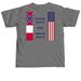 Right in 61 Because of 76, a Grey Comfort Colors Unisex Tee (back-view)