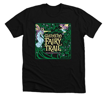 Glen Echo Fairy Trail, a Solid Black Blend Premium Unisex Tee