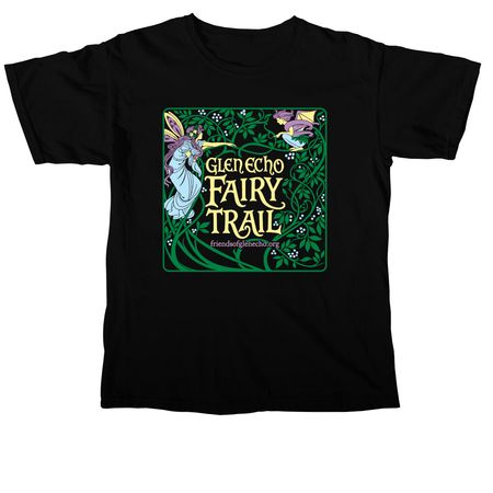 Glen Echo Fairy Trail, a Black Comfort Colors Unisex Tee