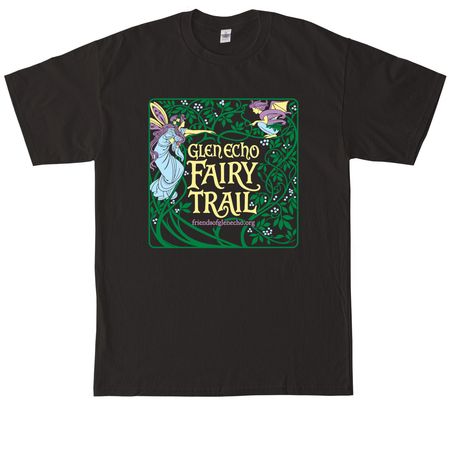 Glen Echo Fairy Trail, a Black Tall Classic Unisex Tee