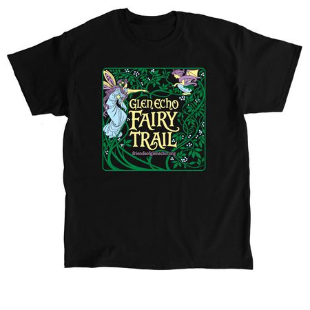 Glen Echo Fairy Trail, a Black Classic Unisex Tee