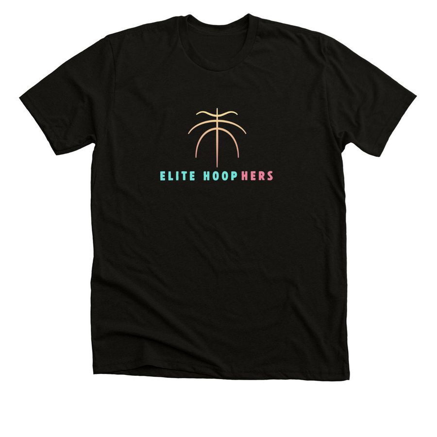 Elite HoopHERS Sports Wear, a Solid Black Blend Premium Unisex Tee
