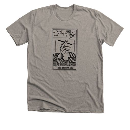 The Hooker Outline Edition Stone Grey Premium Tee