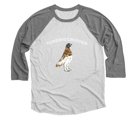 Tundra Cruiser, a Premium Heather and Heather White 3/4 Sleeve Baseball Tee