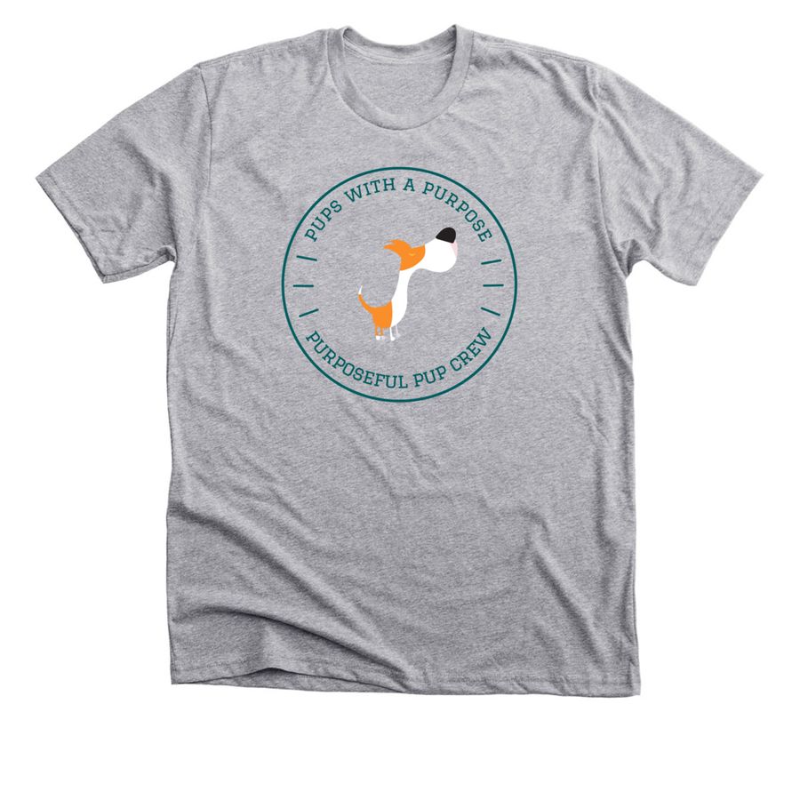 Purposeful Pup Crew, a Athletic Heather Premium Unisex Tee