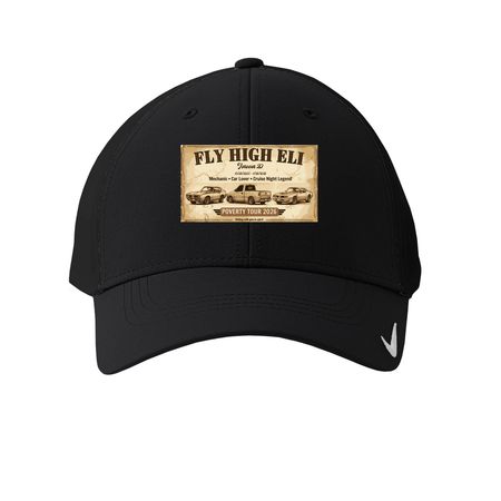 Fly High Eli!, a Black Printed Nike Dri-FIT Legacy Performance Cap