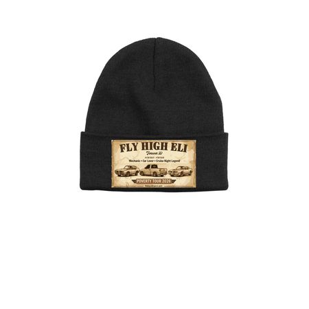 Fly High Eli!, a Black Printed Base Camp Beanie