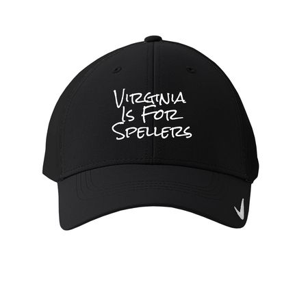 Virginia Is For Spellers, a Black Printed Nike Dri-FIT Legacy Performance Cap
