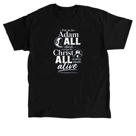 1 Cor 15:22, a Black Classic Unisex Tee