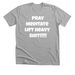 Leisey lifts, a Athletic Heather Premium Unisex Tee