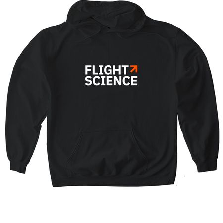 Flight Science Shirts, a Black Gildan Softstyle Pullover Hoodie
