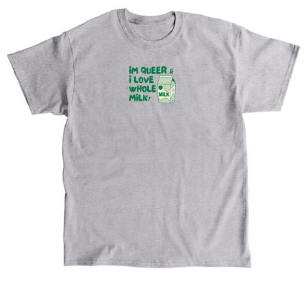 queer & love whole milk, a Sport Grey Classic Unisex Tee