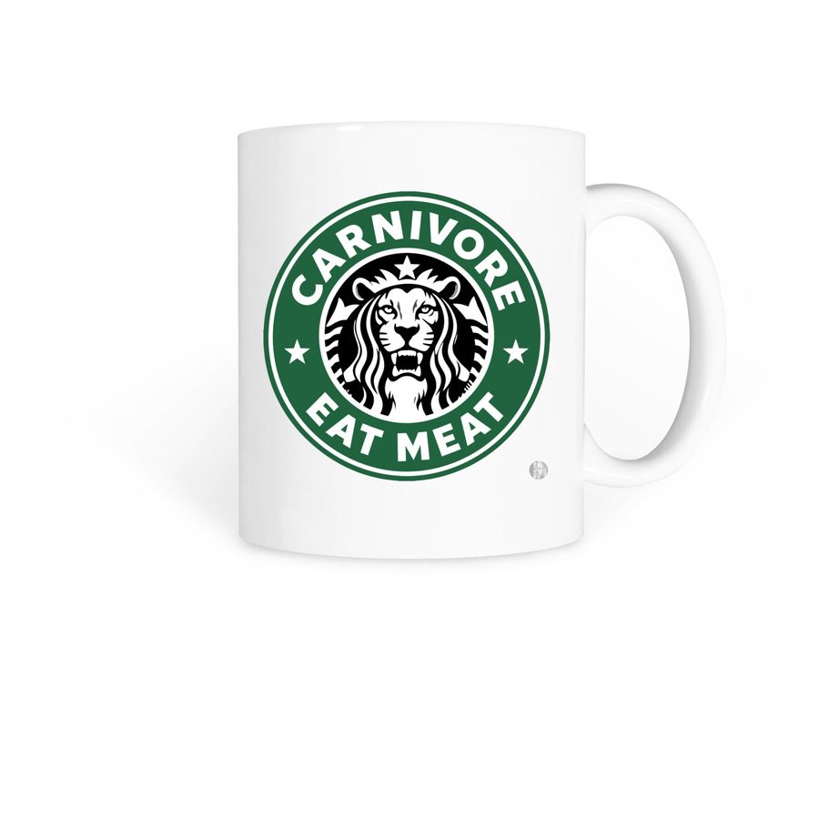 CARNIVORE COFFEE MUGS, a White Coffee Mug