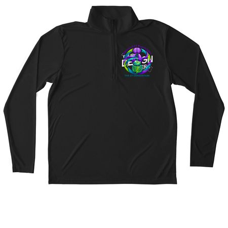light weight quarter zip, a Black Unisex Performance Quarter Zip Pullover