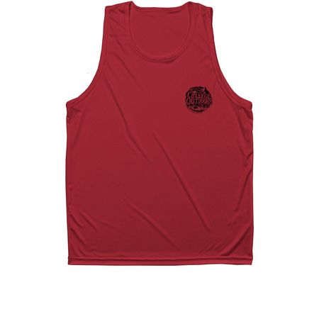 Activewear and Sun Shirts, a True Red Unisex Performance Tank