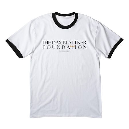 Ringer Tee, a White/ Jet Black Cotton Ringer Tee