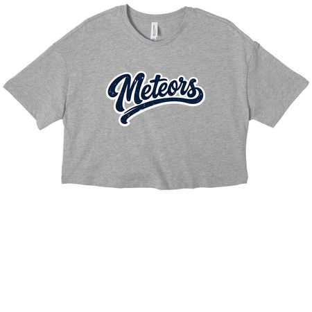 Meteors, a Athletic Heather Women?s Cropped Cotton Tee