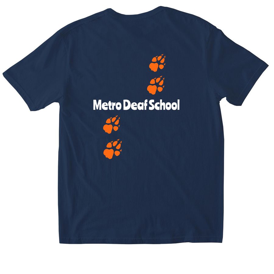 Robotics, a Navy Softstyle Cotton Tee (back-view)