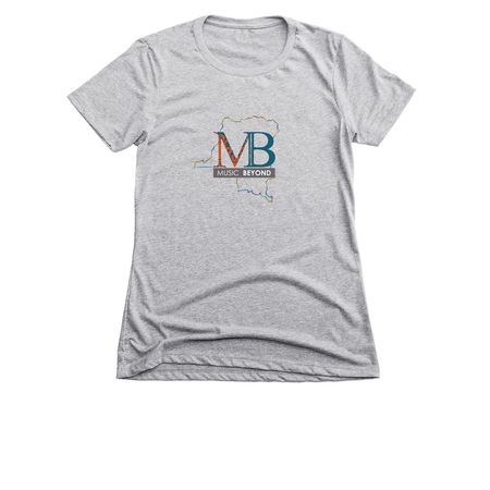 Music Beyond, a Dark Heather Grey Women's Slim Fit Tee