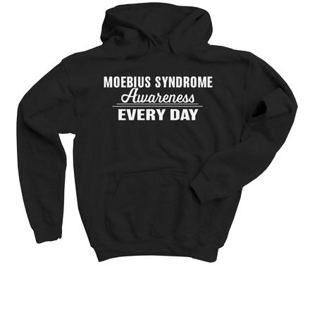 Moebius Syndrome Awareness Every Day Shirts, a Black Youth Pullover Hoodie