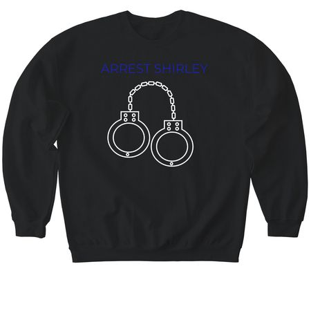 Arrest&nbsp;Shirley, a Black Softstyle Crewneck Sweatshirt