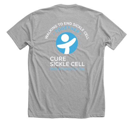 CHOPhthalmology Sickle Cell Walk, a Athletic Heather Premium Unisex Tee (back-view)