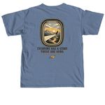 Sober Motivation, a Blue Jean Comfort Colors Unisex Tee (back-view)