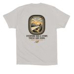 Sober Motivation, a Solid Athletic Grey Premium Cotton Tee (back-view)