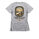 Sober Motivation, a Dark Heather Grey Women's Slim Fit Tee (back-view)