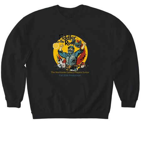 Fiddler On The Roof 2026 Cast Shirts, a Black Softstyle Crewneck Sweatshirt
