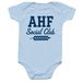 AHF Social Club Onesie&nbsp;, a Light Blue Infant Onesie