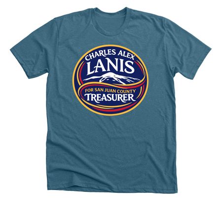 Campaign Tops!, a Heather Deep Teal Premium Unisex Tee