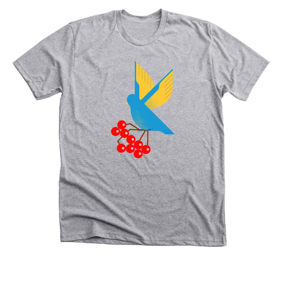 "Kalyna" Peace Shirt, a Athletic Heather Premium Unisex Tee