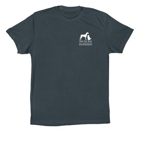 One by One Animal Advocates 2026, a Dark Grey Premium Cotton Tee