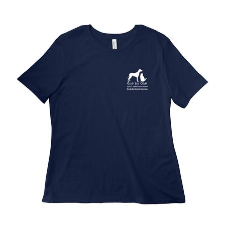 One by One Animal Advocates 2026, a Navy Women?s Relaxed Cotton Tee