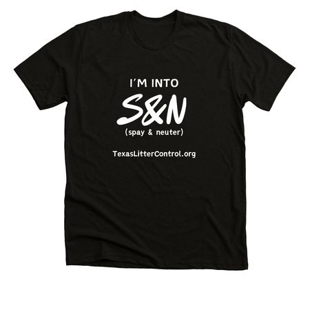 I'm into spay & neuter, a Solid Black Blend Premium Unisex Tee