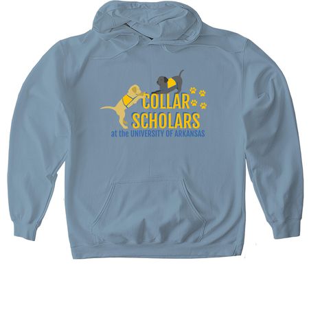 2026 Collar Scholars Shirt, a Stone Blue Gildan Softstyle Pullover Hoodie