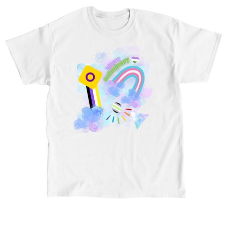 binary-schminary tee, a White Classic Unisex Tee