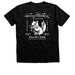 The Classic, a Black Heather Premium Unisex Tee (back-view)