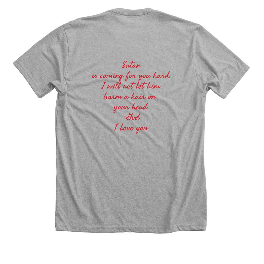 Life of Patrice, a Athletic Heather Premium Unisex Tee (back-view)