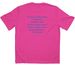 Wacky Canoe, a Neon Pink Classic Performance Tee (back-view)