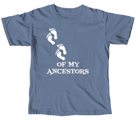 Foot Prints, a Blue Jean Comfort Colors Unisex Tee