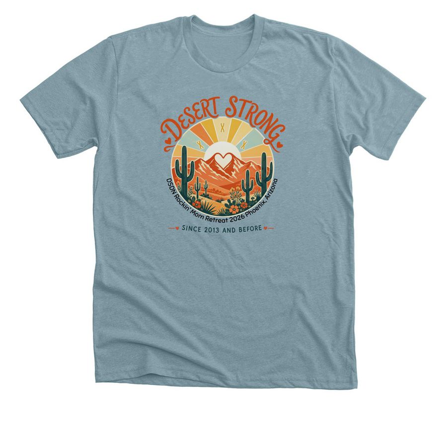 DSDN 2026 Retreat, a Heather Blue Lagoon Premium Unisex Tee