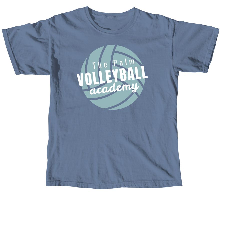 Volleyball Academy, a Blue Jean Comfort Colors Unisex Tee